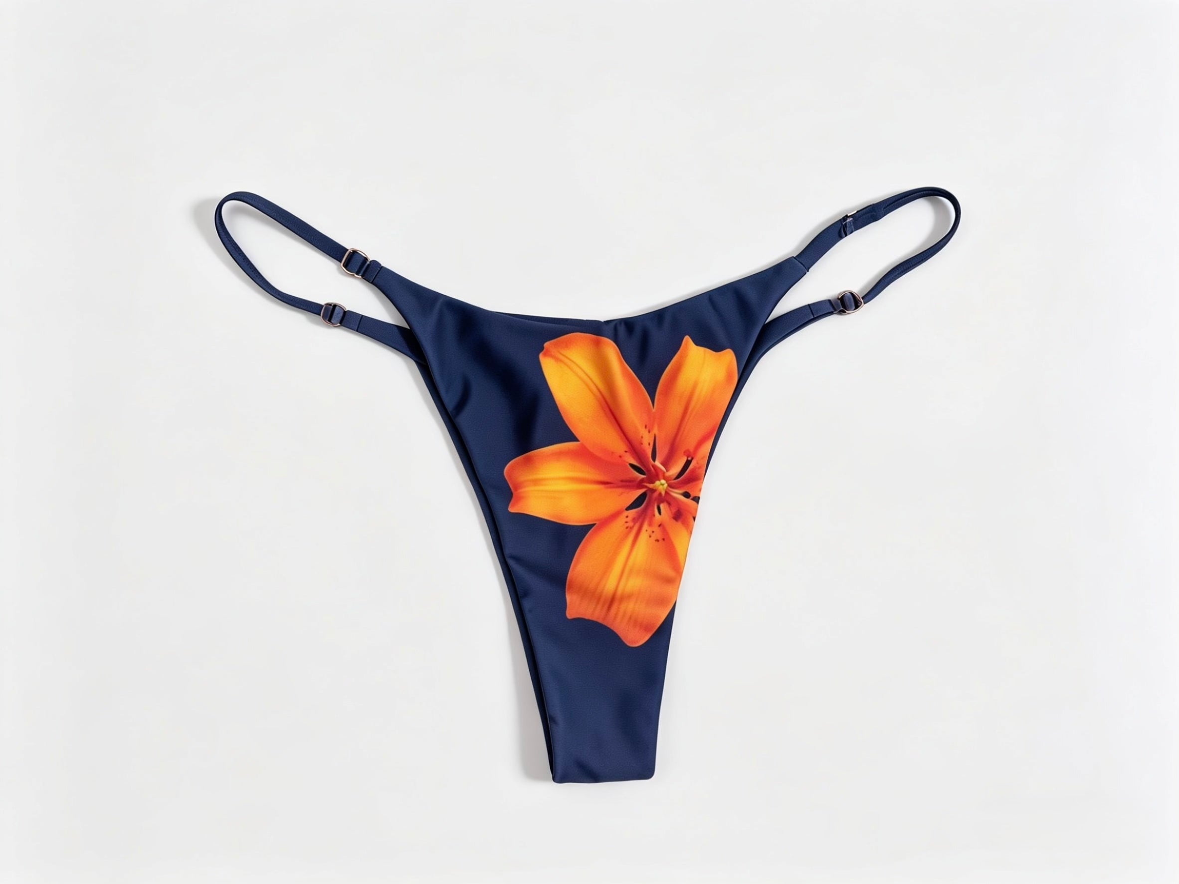 Velora Swim Serafina Bottoms in vibrant floral print, featuring adjustable side ties and a high-waisted design for a stylish beach look.